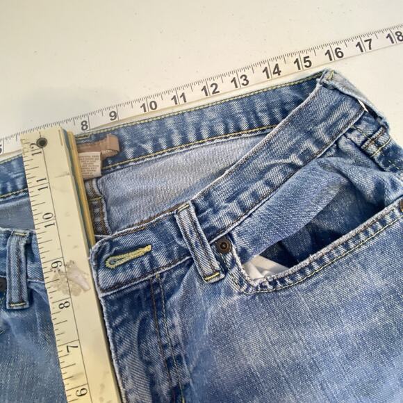 Abercrombie & Fitch A&F Stretch Vintage Flare Jeans Size 10S Light Blue Y2K 90s - Picture 3 of 10